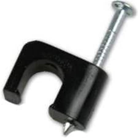 Vortex Cable Clip, Polyethylene, 1/4 in Bundle Dia., Black VO108447